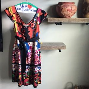 Multi print dress, Anthropologie